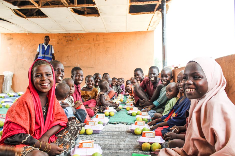Children benefiting from ministry support